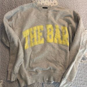The Bar Gray and Yellow Sweatshirt